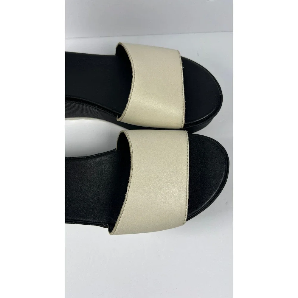 Sorel Cameron Ankle Strap Sandals Women's Size 8.5‎ Black White Platform